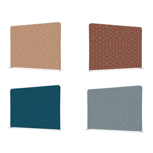 Afschermwand Textiel Hexagon  Afschermwand Textiel Hexagon