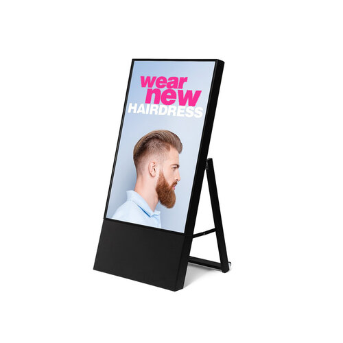 Digitaal informatiebord zwart 