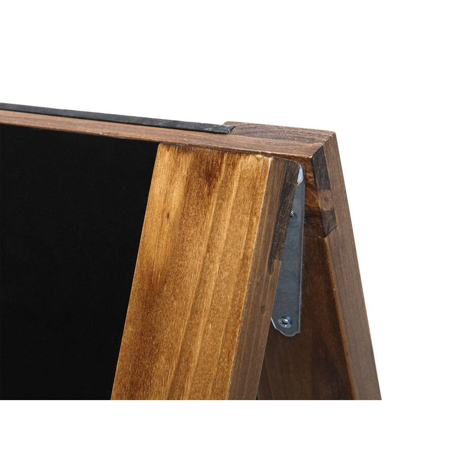 Stoepbord krijtbord hout lichtbruin antiek 59x116cm