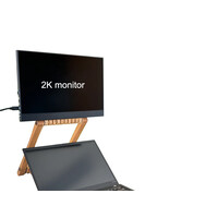 Extra 2K monitor voor laptop inclusief monitorstandaard Foote