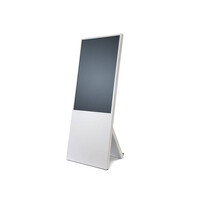 Digitaal Mobielbord Wit verrijdbaar met Samsung 43"beeldscherm