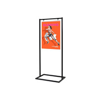 Zwarte Poster Display A1 dubbelzijdig - Binnen gebruik
