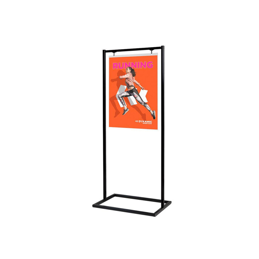 Zwarte Poster Display A1 dubbelzijdig - Binnen gebruik