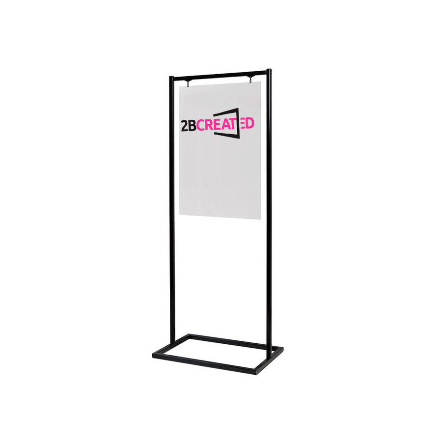 Zwarte Poster Display A1 dubbelzijdig - Binnen gebruik