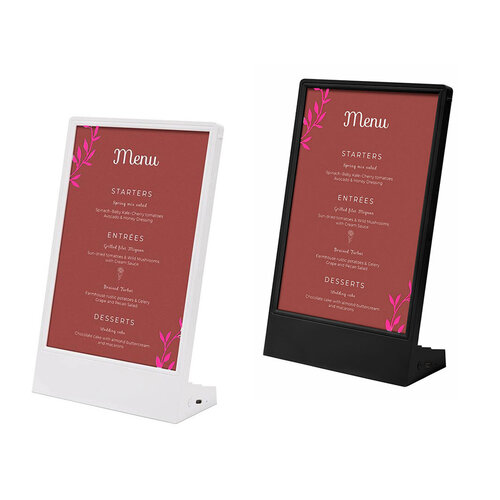 Tafelstandaard A5 met LED  Tafelstandaard A5 met LED