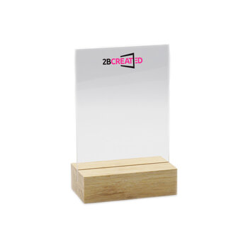 Menukaartstandaard Bamboe Blank  Menukaartstandaard Bamboe Blank