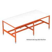 Werkbank tafel Laag | Confectie tafel Laag | diverse maten