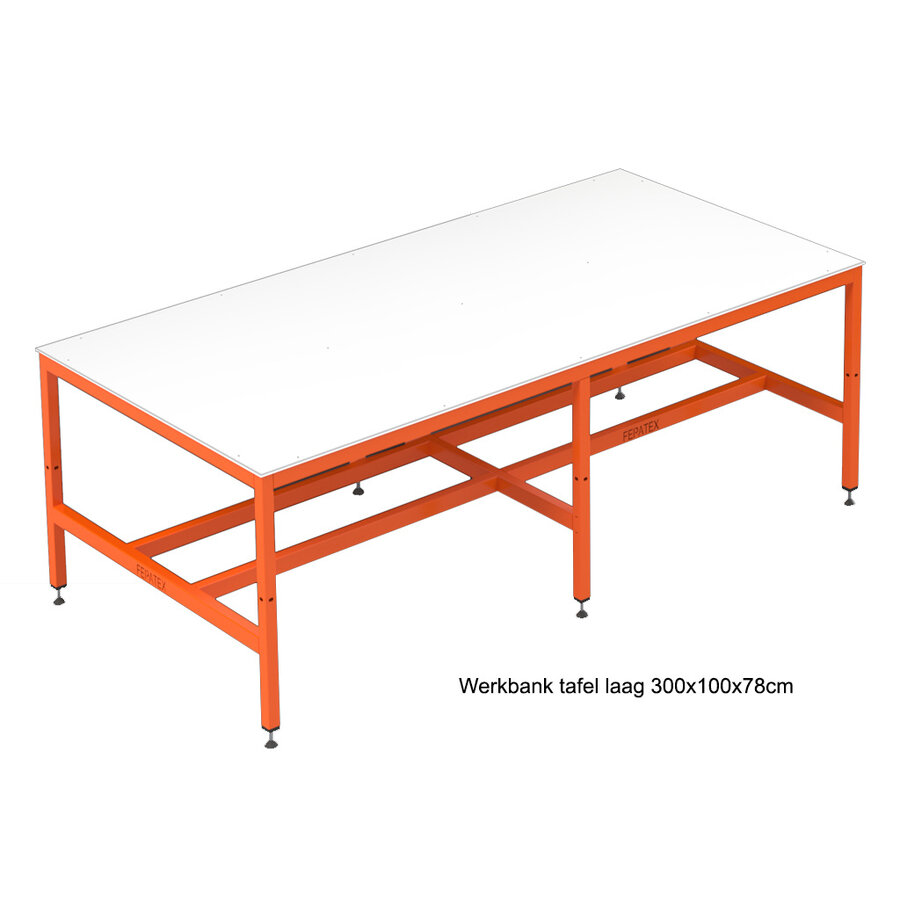 Werkbank tafel Laag | Confectie tafel Laag | diverse maten