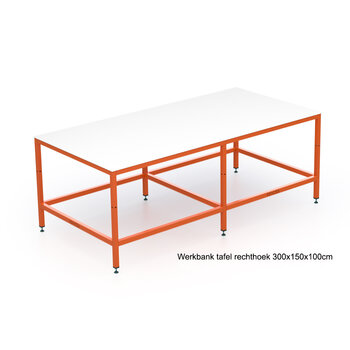 Werkbank tafel rechthoek  Werkbank tafel rechthoek