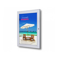 Postervitrine indoor alu afsluitbaar onverlicht | Maten A4, A3, A2, A1, A0, B2, en B1