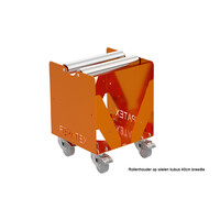 Rollenhouder op wielen kubus | 40cm of 80cm breedte