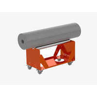 Rollenhouder op wielen kubus | 40cm of 80cm breedte