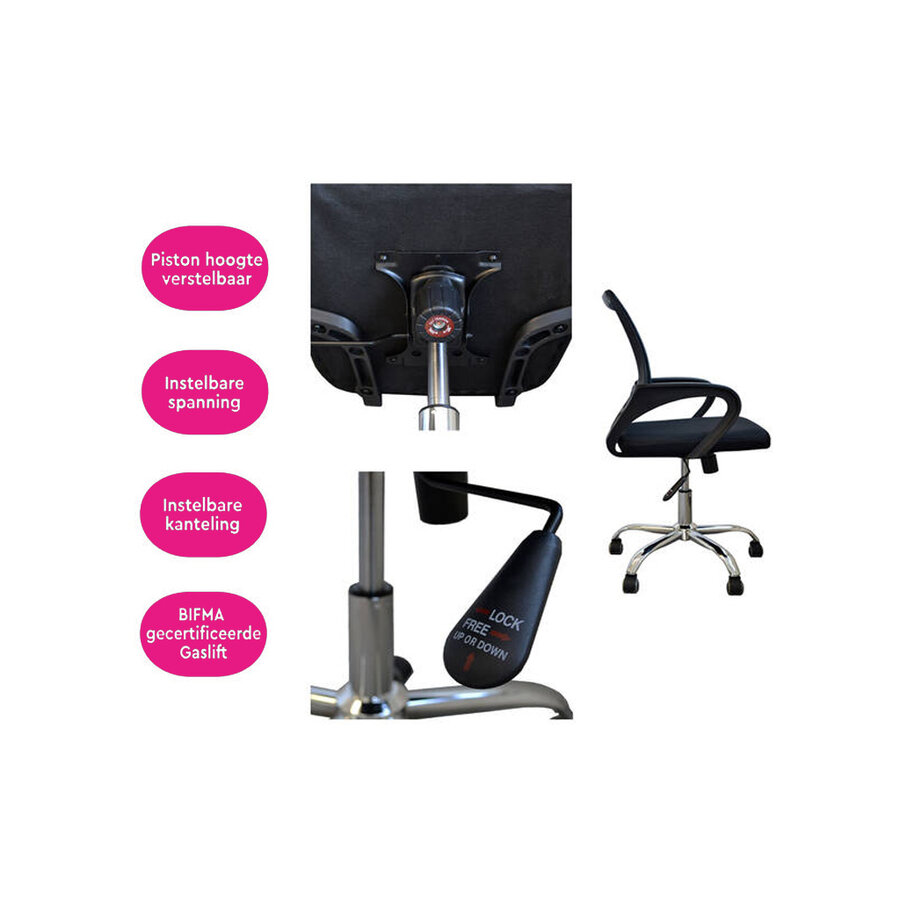 BRASQ Ergonomische Bureaustoel Budget OC100