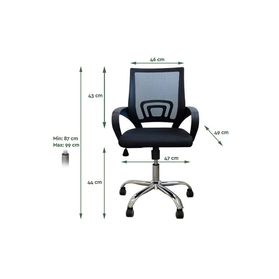 BRASQ Ergonomische Bureaustoel Budget OC100