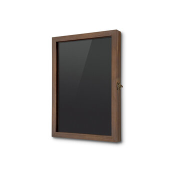 Houten vitrine krijtbord A3 