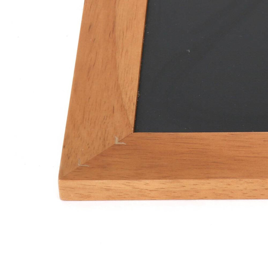 Wandkrijtbord hardhout bruin | Diverse maten