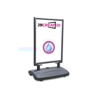 Stoepbord Buiten Grijs met Waterbase A1, A0 en B1