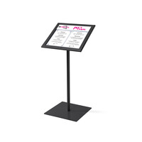 Horeca Menubord Zwart 2xA4 onverlicht (overdekt)