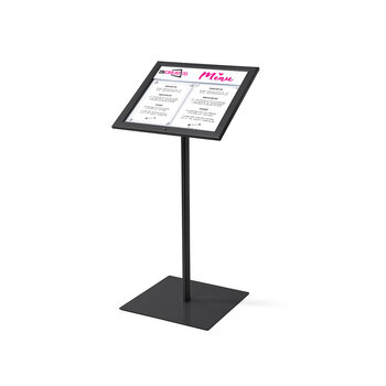 Horeca Menubord Zwart 2xA4 onverlicht 