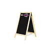 Krijtstoepbord Blankhout 70x130cm | binnen en buiten gebruik