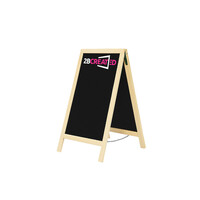 Krijtstoepbord Blankhout 70x130cm | binnen en buiten gebruik