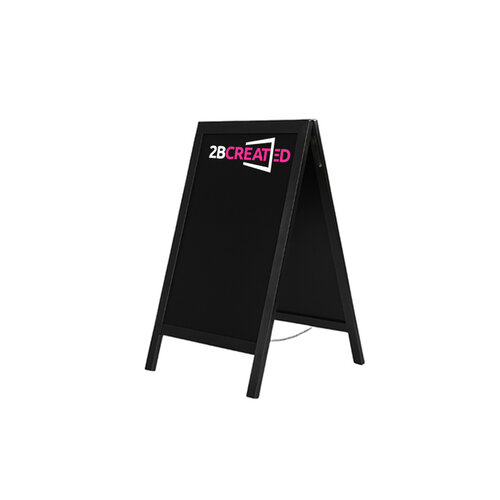 Krijtstoepbord Zwart 70x130cm 