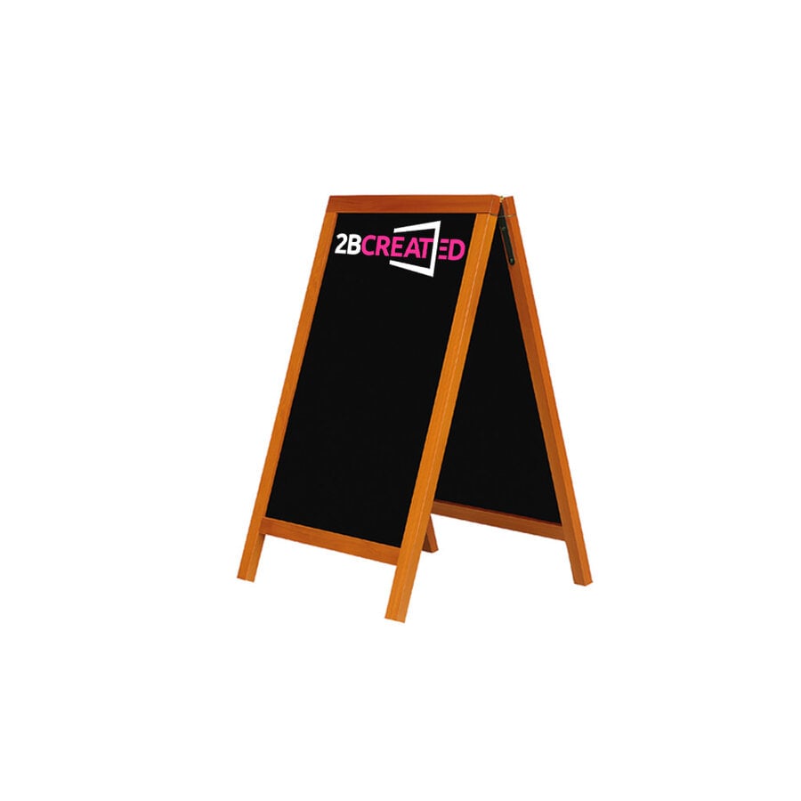 Krijtstoepbord Mahonie 70x130cm | binnen en buiten gebruik