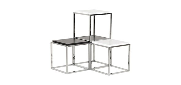Matimo Bijzettafel Wit Bondy Living Matimo Bijzettafel Wit