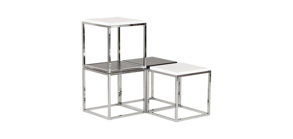 Matimo Bijzettafel Wit Bondy Living Matimo Bijzettafel Wit
