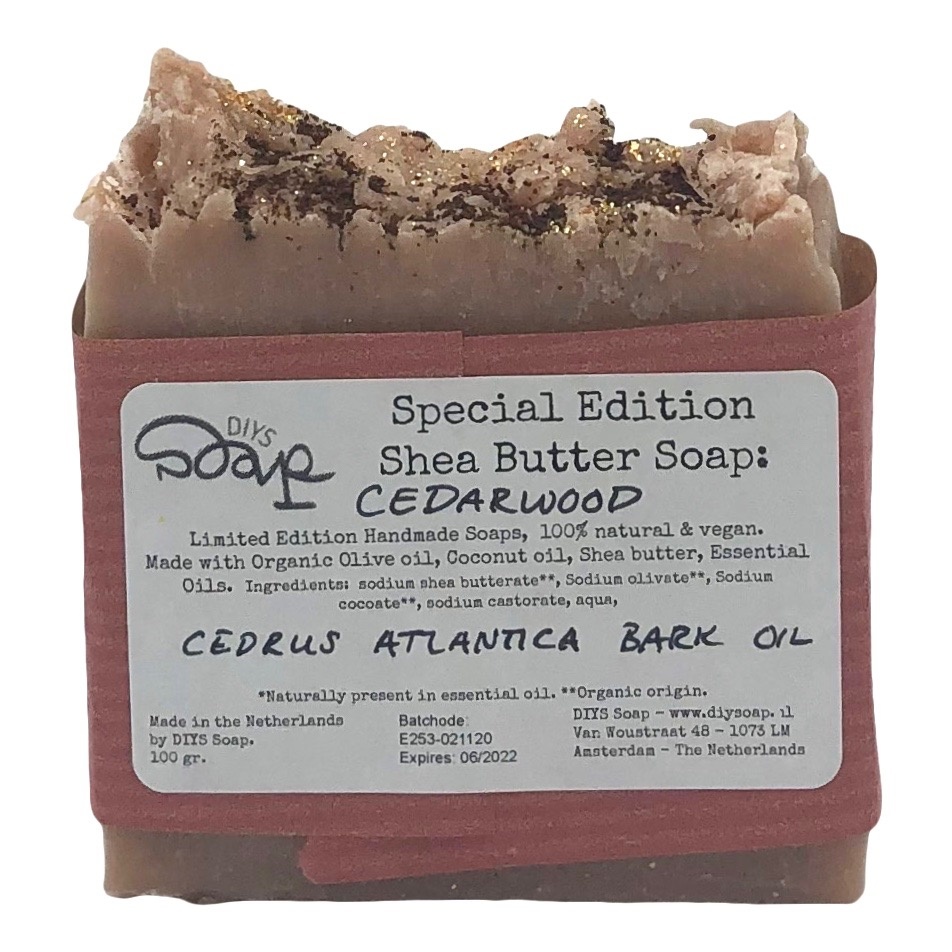 Speciale editie Shea Boter Zeep Cedar & Orange DIYS Soap