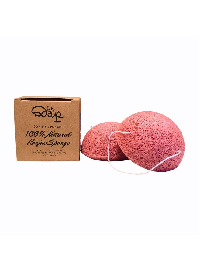 Konjac Sponge Pink Rose Sensitive Skin