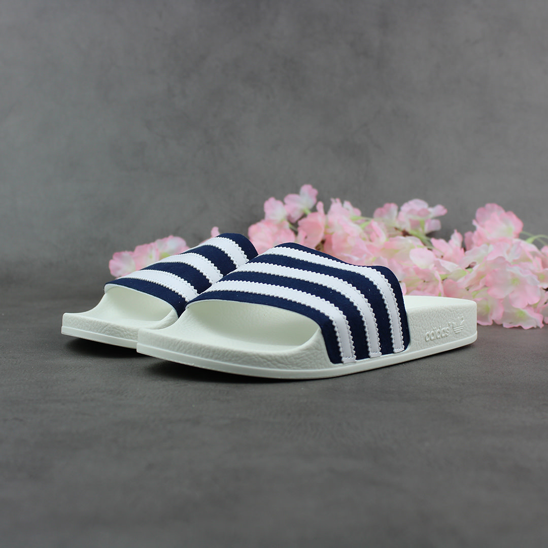 Adidas Adilette (White/Navy) CG6436 