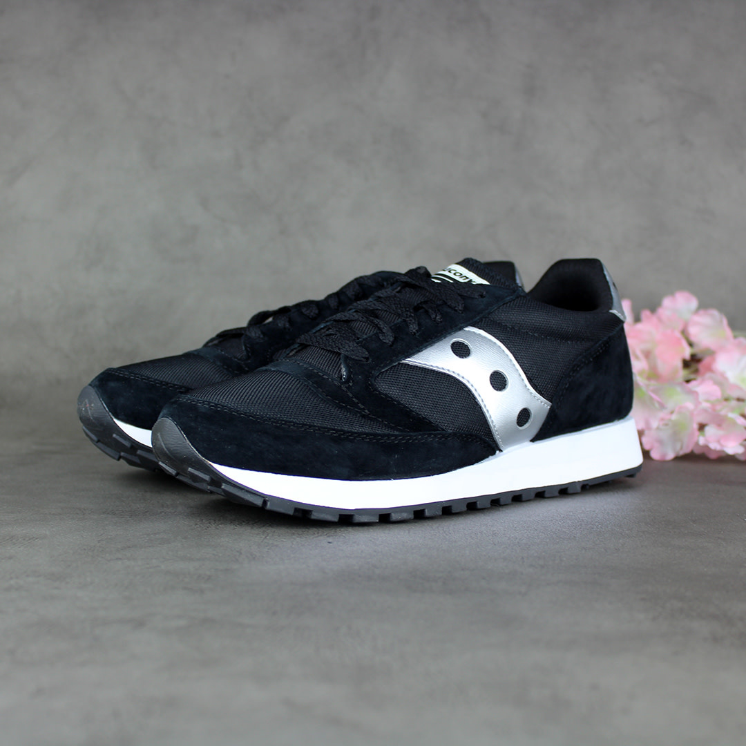 saucony black silver