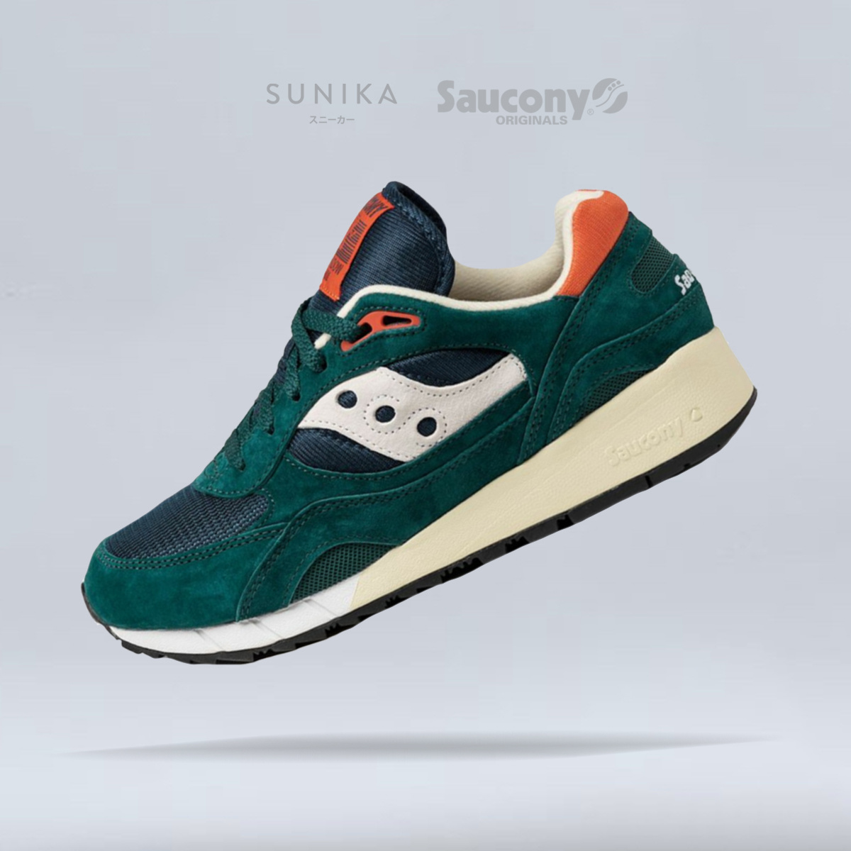 green saucony shadow