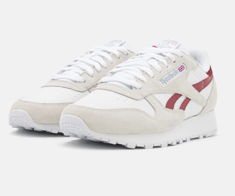 Reebok Classic Leather (Pure Grey/ Classic Burgundy) GY7301