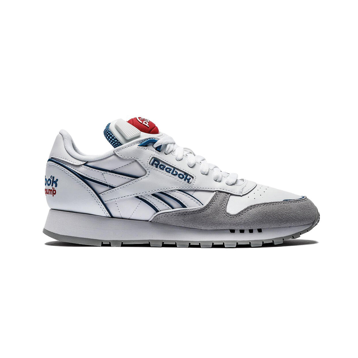 Reebok Classic Leather Pump (Cloud White/Vector Blue/Vector Red) GW4727