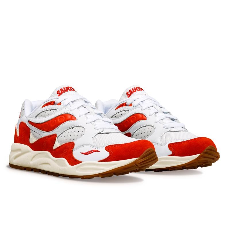 Saucony Grid Shadow 2 (White/Red) S70813-2