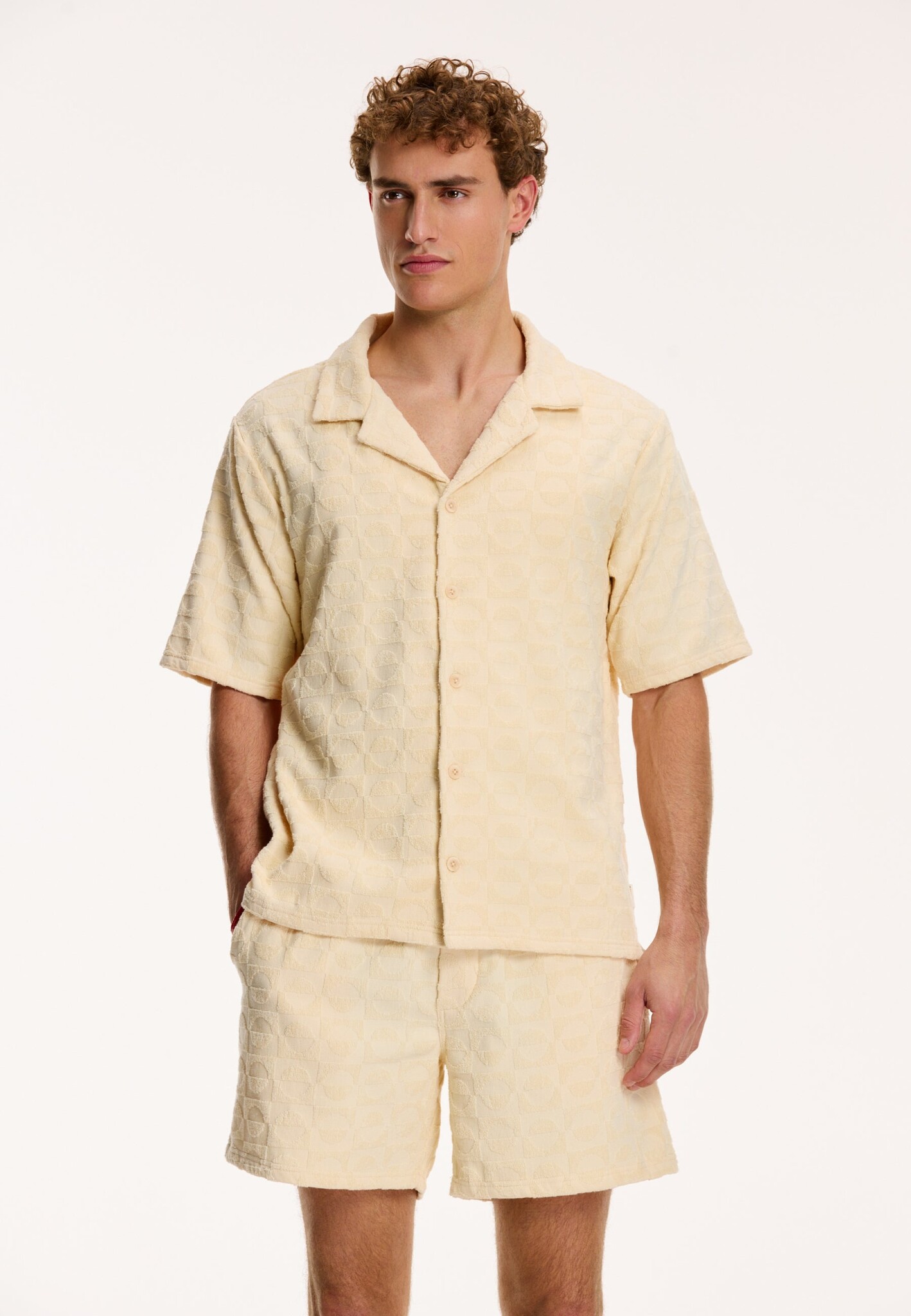 Shiwi Men Geo Eclips Shirt (Angora Beige) 1541587256