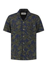 Shiwi Men Palm Leaves Shirt (Royal Blue) 1541587229