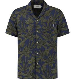 Shiwi Men Palm Leaves Shirt (Royal Blue) 1541587229