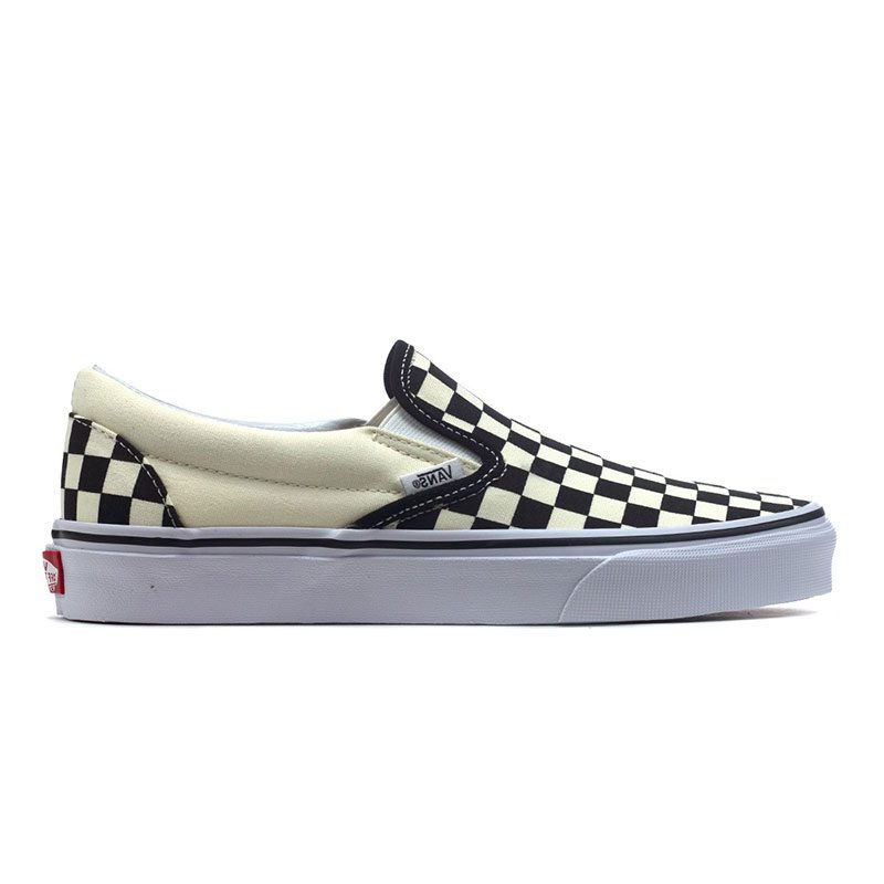 Vans Classic Slip-On (Black/ White checkerboard/ White) VN000EYEBWW1