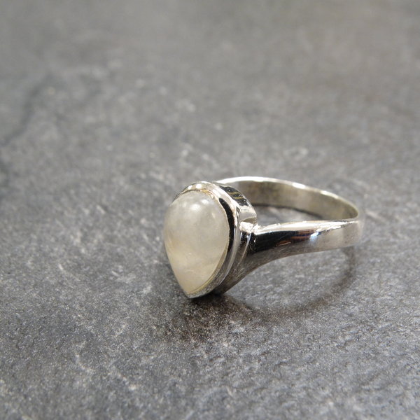 Maansteen ring - 925 sterling zilver