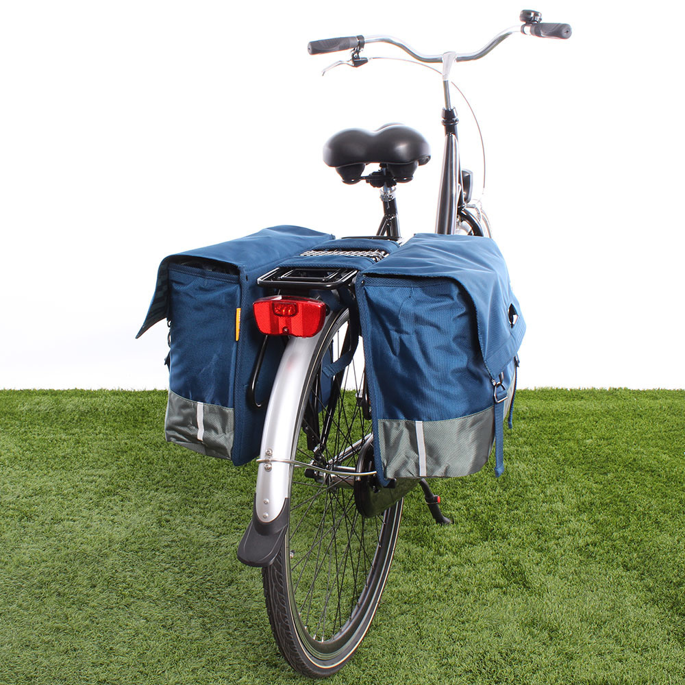 dichtheid Naar de waarheid binnenkomst Urban Proof Dubbele fietstas 40L Recycled Blauw/Groen - Fietskrat.nl