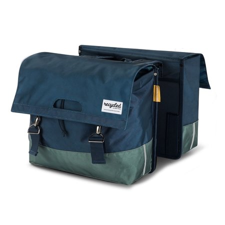 Urban Proof Dubbele fietstas 40L Recycled - Blauw/Groen