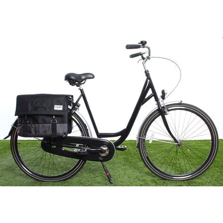 Urban Proof Dubbele fietstas 40L Recycled - Zwart/Grijs