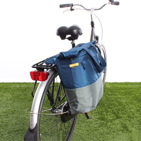 Urban Proof Shopper fietstas 20L Recycled - Blauw/Groen