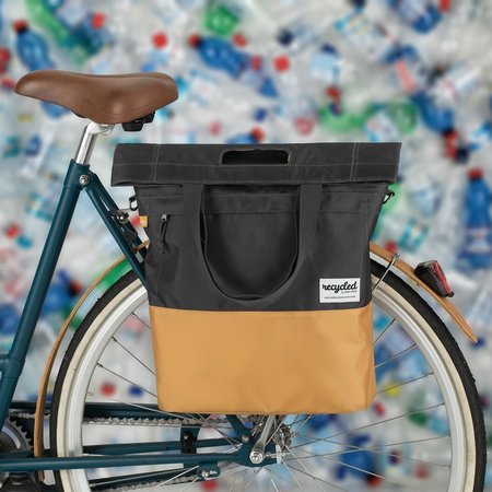 Urban Proof Shopper fietstas 20L Recycled - Grijs/Geel