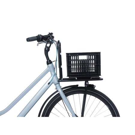 Basil Fietskrat Crate S 17,5L Black voor MIK/Racktime