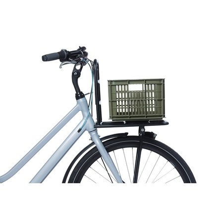 Basil Fietskrat Crate S 17,5L Moss Green voor MIK/Racktime