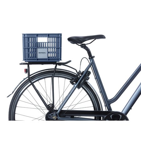 Basil Fietskrat Crate S 17,5L Bluestone voor MIK/Racktime